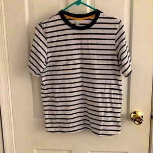 This is a wonder nation t-shirt white and blue kids size: XXL/2XG